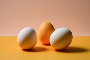 Modern Minimalist Easter Eggs Background
