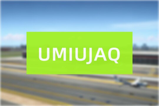 Airport of the city of Umiujaq
