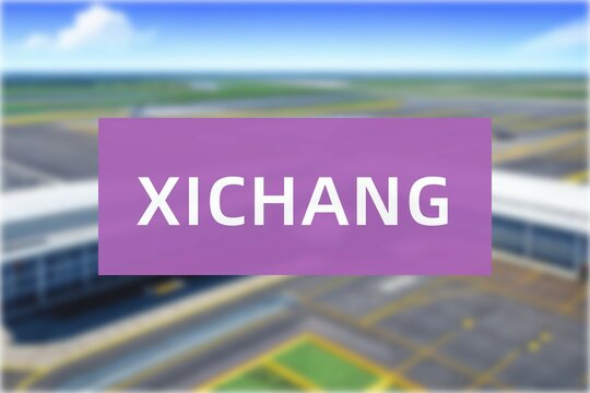 Airport of the city of Xichang