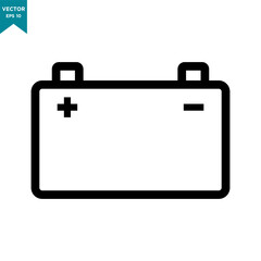 accumulator icon, car battery icon in trendy flat design