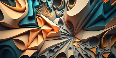Abstract 3D Colorful Background