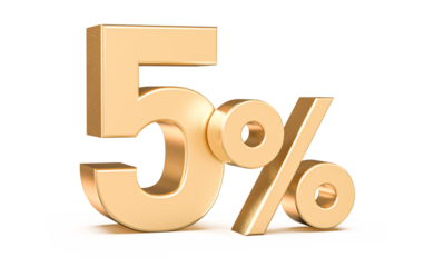 5 Percent Number Discount