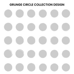 Grunge Circle Design. Easy to edit. Eps 10