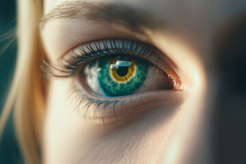 Obraz premium Closeup of human eye.