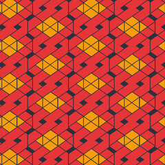 Ethnic, Tribal Seamless Pattern. Modern Geo Background
