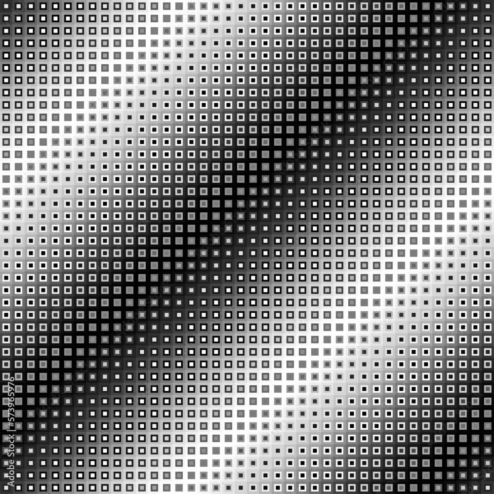 Fototapete geometric abstract pattern moire overlay style. abstract square texture