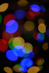 multi coloured bokeh 