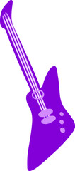 Purple guitar