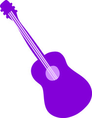 Purple guitar