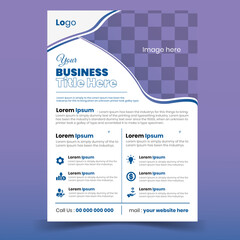 Corporate business multipurpose flyer design and cover page template.