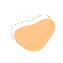 Aesthetic Blob with line art. Blob clipart. Blob png. Abstract shapes. Irregular shapes. Liquid clipart. 