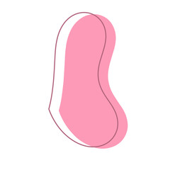 Aesthetic Blob with line art. Blob clipart. Blob png. Abstract shapes. Irregular shapes. Liquid clipart. 