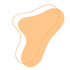 Aesthetic Blob with line art. Blob clipart. Blob png. Abstract shapes. Irregular shapes. Liquid clipart. 