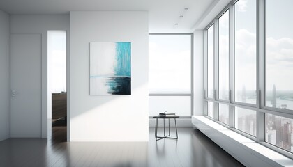 Fototapeta premium Modern interior. scandinavian style, Generative AI