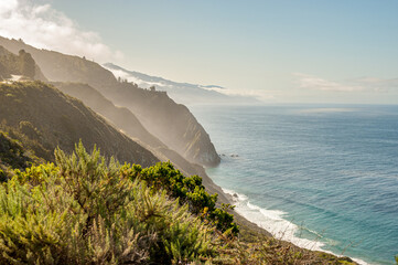 Big Sur coast  south of Monterey during spring in California - 573969745