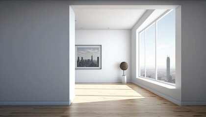 Modern interior. scandinavian style, Generative AI