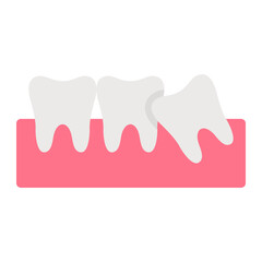 Wisdom Tooth Flat Icon