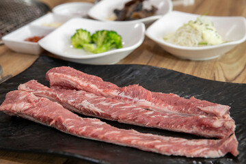 South Korea raw beef rib eye