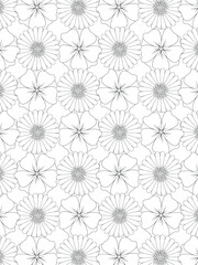 Beautiful black and white illustration for adult coloring book with rectangle abstract linear tribal pattern