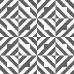 Monochrome geometric seamless patterns background
