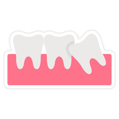 Wisdom Tooth Sticker Icon