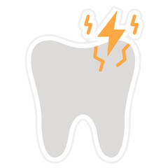 Toothache Sticker Icon
