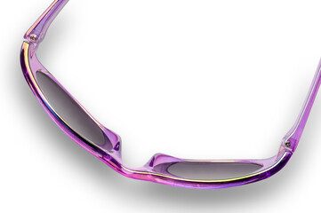 Iridescent sunglasses closeup w/ clipping path