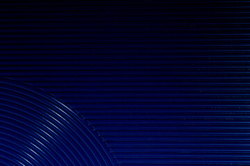 dark blue textured background, stripes and circles
