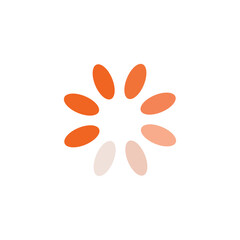 Data loading or buffering icon logo design