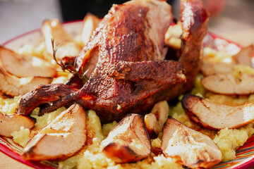 delicious baked chicken in the oven