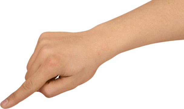 Human hands are holding or Pointing