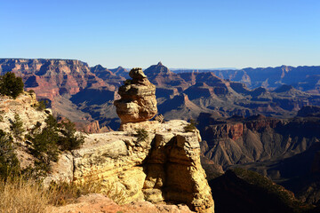 Hazy Blue Sky Grand Canyon Arizona