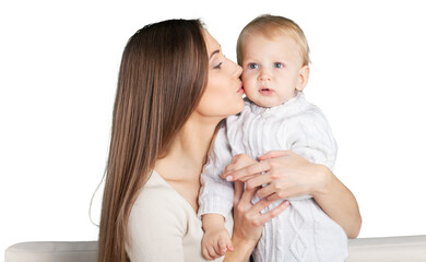 Mother Kissing her Baby