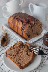 dark Chocolate bundt cake with chocolate ganache