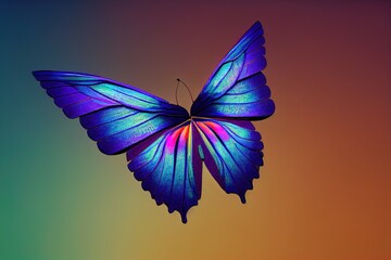 colorful butterfly on a dark background