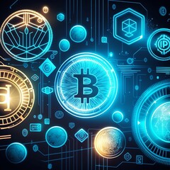 bitcoin illustration crypto