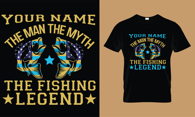 Fish creative T-shirt deesign template