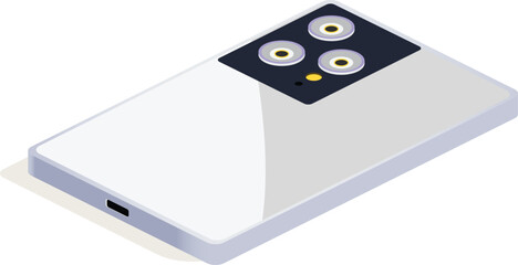 Isometric smartphone vector