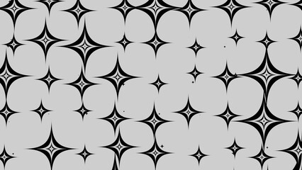 Naklejka premium Hypnotic abstract illustratration. Black and white