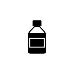 Plastic bottle icon. Cartoon of plastic bottle icon for web design isolated on white background