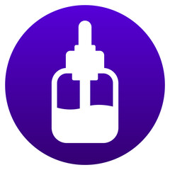 dropper bottle white icon