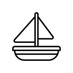 sailboat icon for your website design, logo, app, UI. 