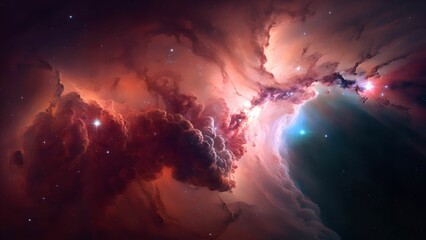 Obraz na płótnie Canvas Red Nebula