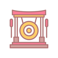 gong icon for your website design, logo, app, UI. 