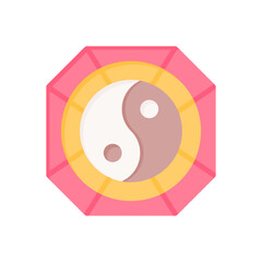 bagua mirror icon for your website design, logo, app, UI. 