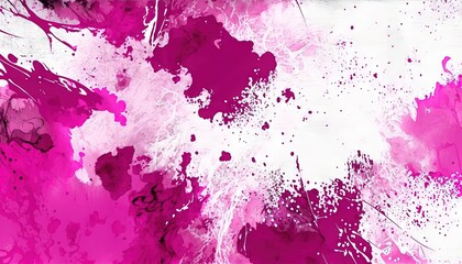  a pink and white background with lots of paint splatters.  generative ai
