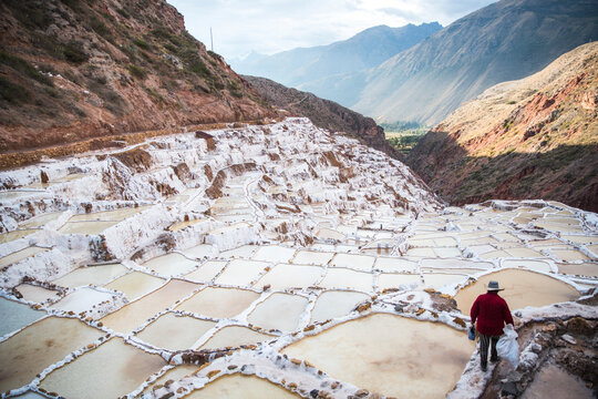 Salineras Salt Mines. Maras, Peru