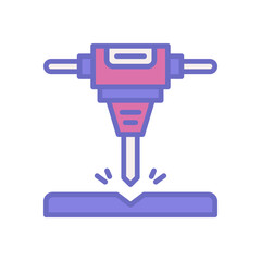 jackhammer icon for your website design, logo, app, UI. 