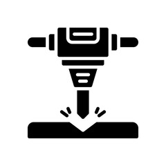jackhammer icon for your website design, logo, app, UI. 