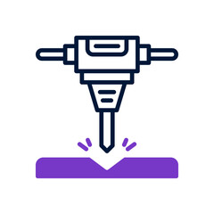 jackhammer icon for your website design, logo, app, UI. 